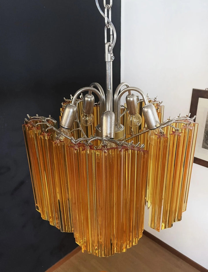 Murano Prisms Flower Chandelier 16"– Middle Ages Light Luxury