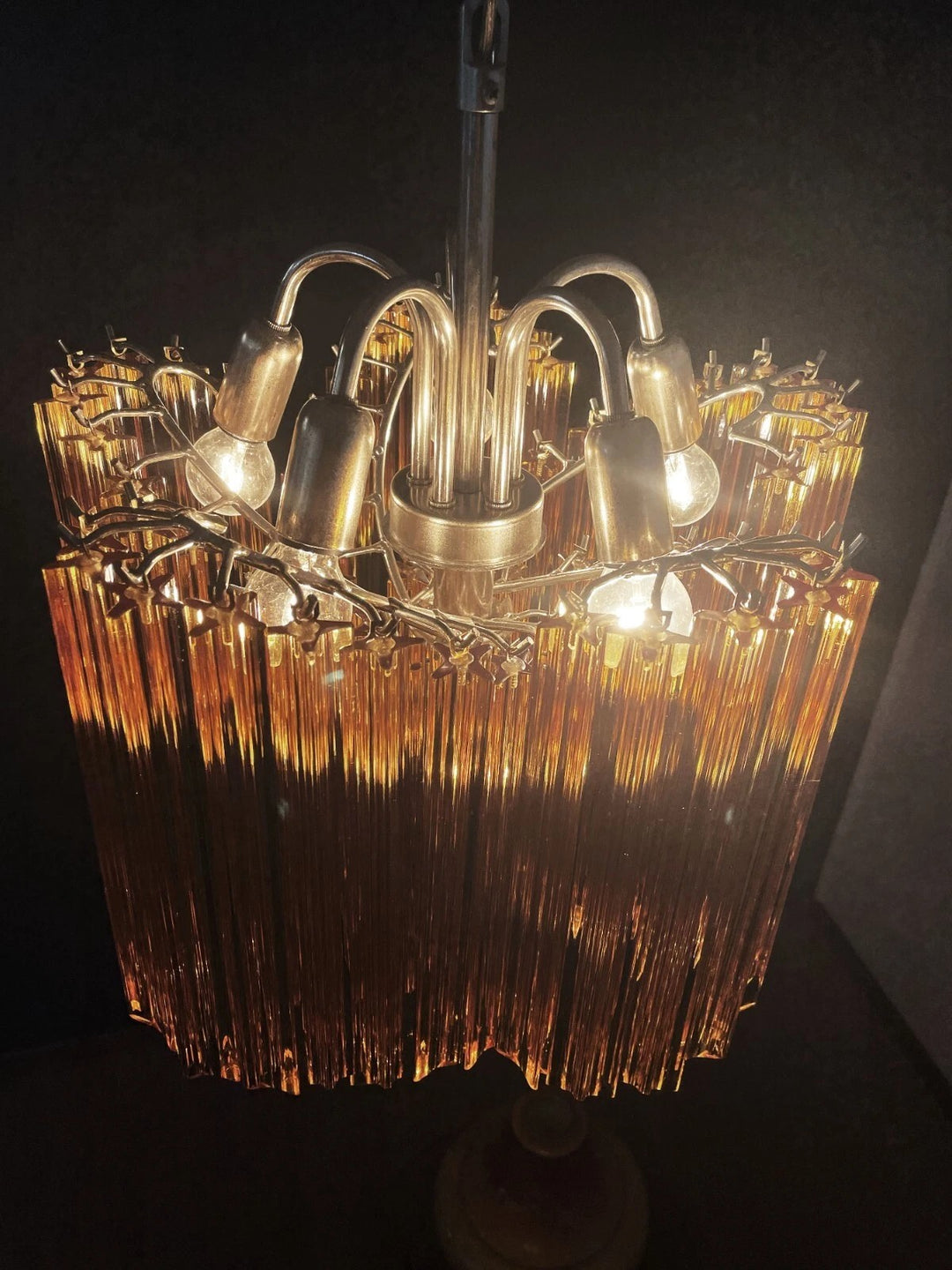 Murano Prisms Flower Chandelier 16"– Middle Ages Light Luxury