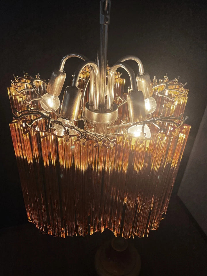 Murano Prisms Flower Chandelier 16"– Middle Ages Light Luxury