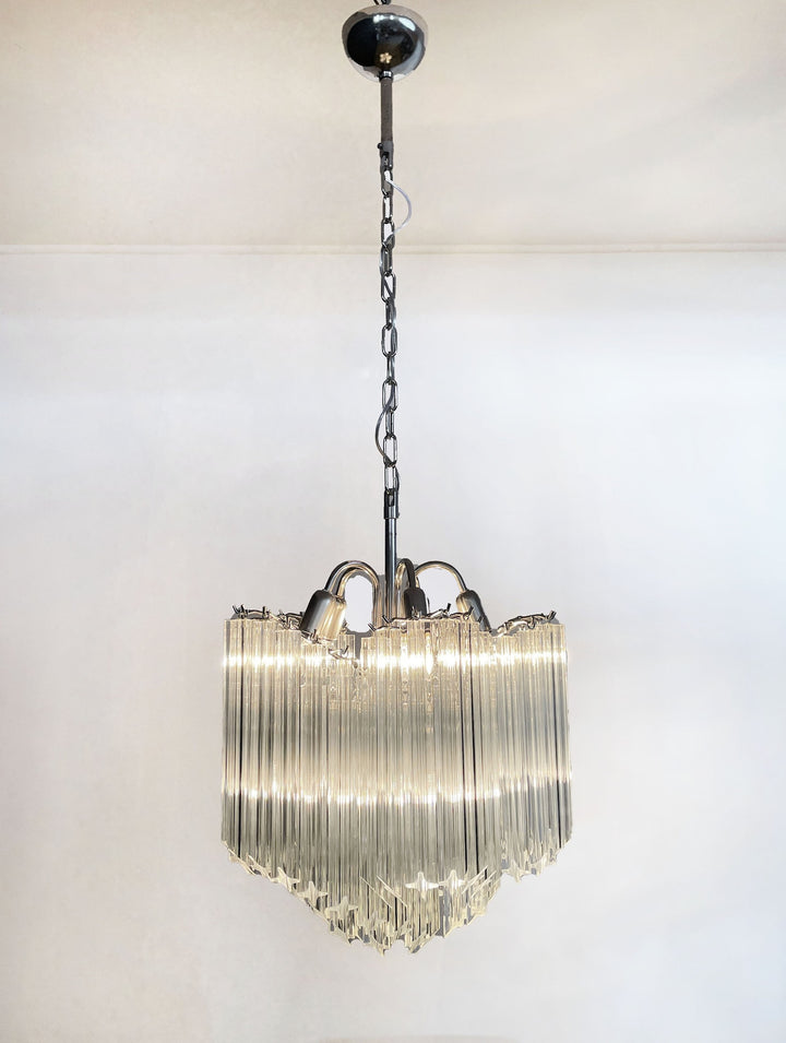 Murano Prisms Flower Chandelier 16"– Middle Ages Light Luxury