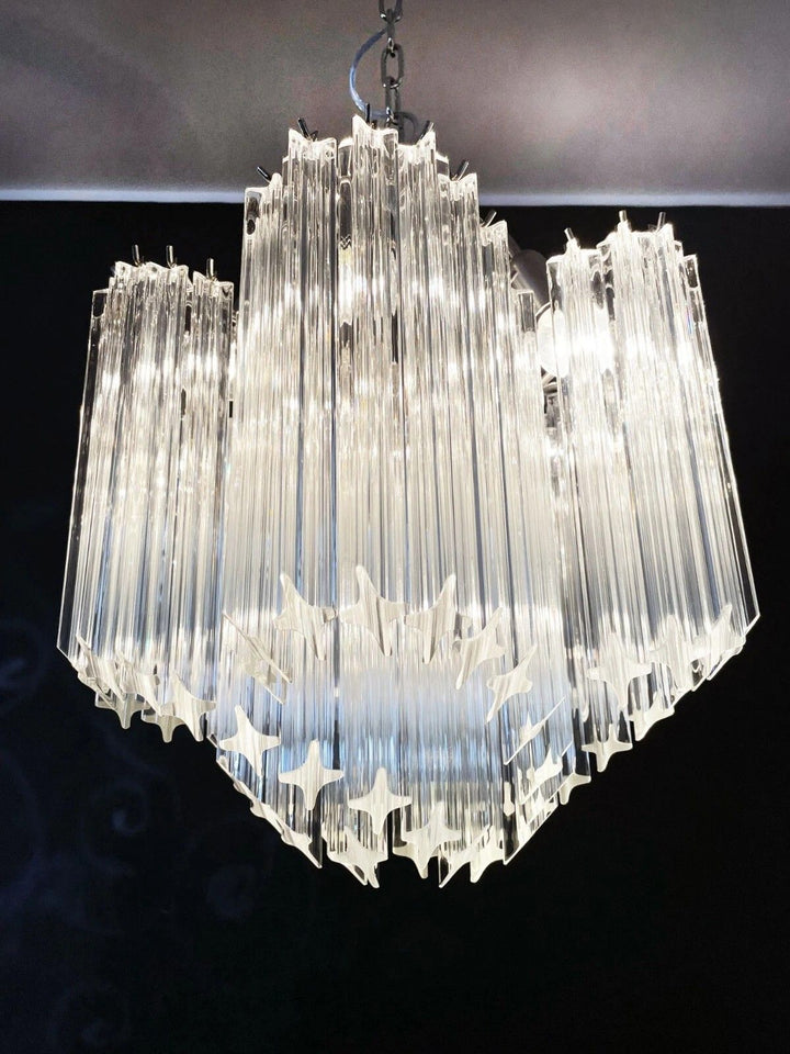 Murano Prisms Flower Chandelier 16"– Middle Ages Light Luxury