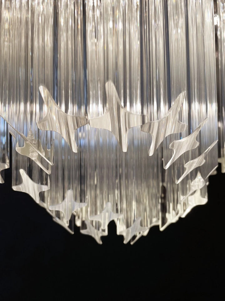 Murano Prisms Flower Chandelier 16"– Middle Ages Light Luxury