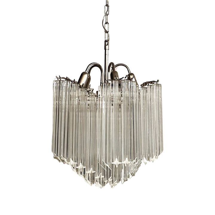 Murano Prisms Flower Chandelier 16"– Middle Ages Light Luxury