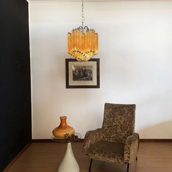 Murano Prisms Flower Chandelier 16"– Middle Ages Light Luxury