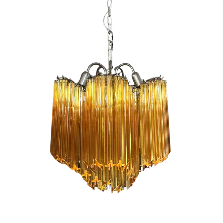 Murano Prisms Flower Chandelier 16"– Middle Ages Light Luxury