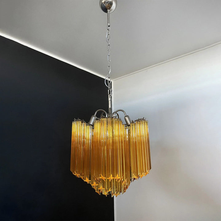 Murano Prisms Flower Chandelier 16"– Middle Ages Light Luxury