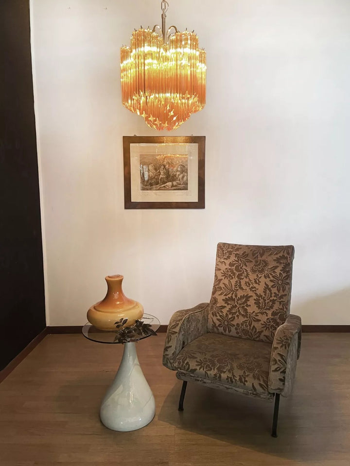 Murano Prisms Flower Chandelier 16"– Middle Ages Light Luxury