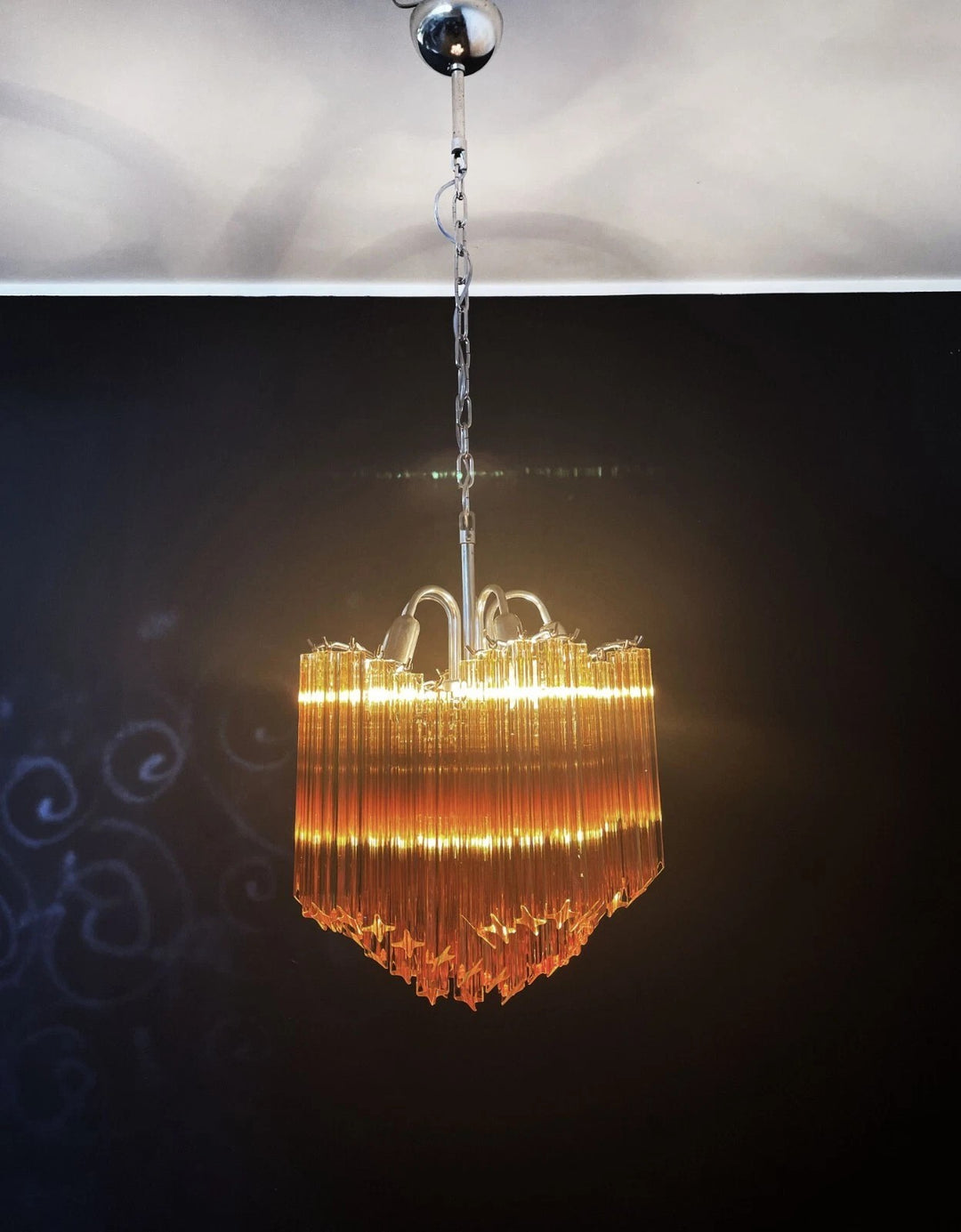 Murano Prisms Flower Chandelier 16"– Middle Ages Light Luxury