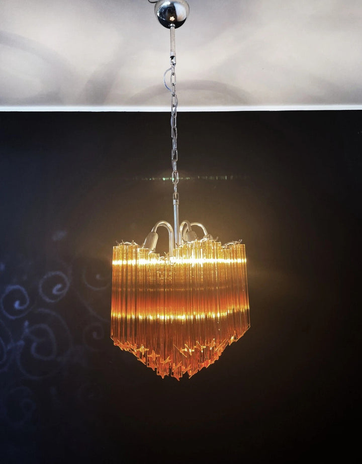 Murano Prisms Flower Chandelier 16"– Middle Ages Light Luxury