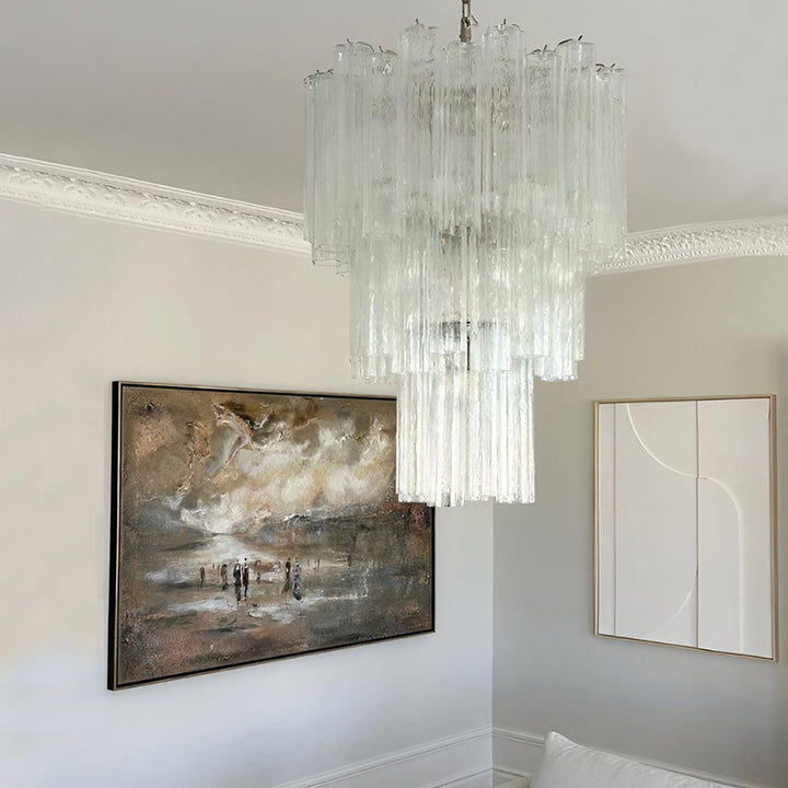 Murano Tubes Chandelier 11" – Italy Creativity Star Glass Decorative