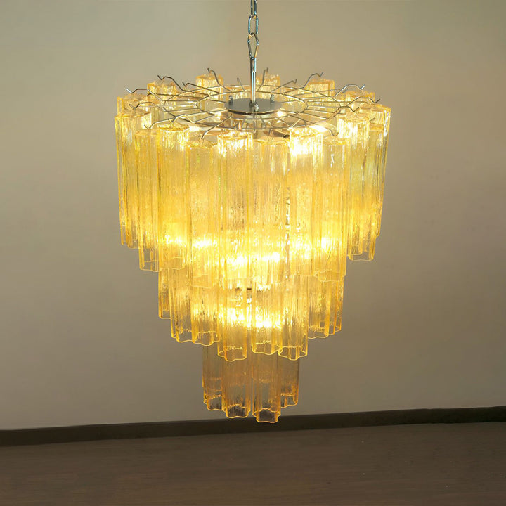Murano Tubes Chandelier 11" – Italy Creativity Star Glass Decorative