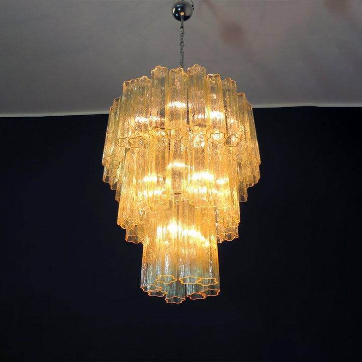 Murano Tubes Chandelier 11" – Italy Creativity Star Glass Decorative