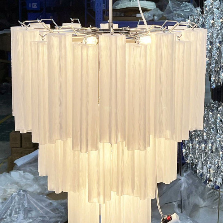 Murano Tubes Chandelier 11" – Italy Creativity Star Glass Decorative