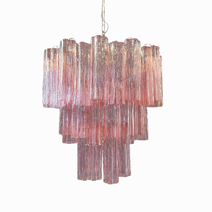 Murano Tubes Chandelier 11" – Italy Creativity Star Glass Decorative