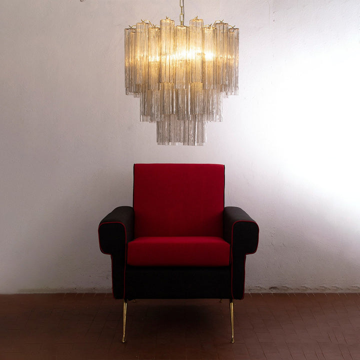 Murano Tubes Chandelier 11" – Italy Creativity Star Glass Decorative
