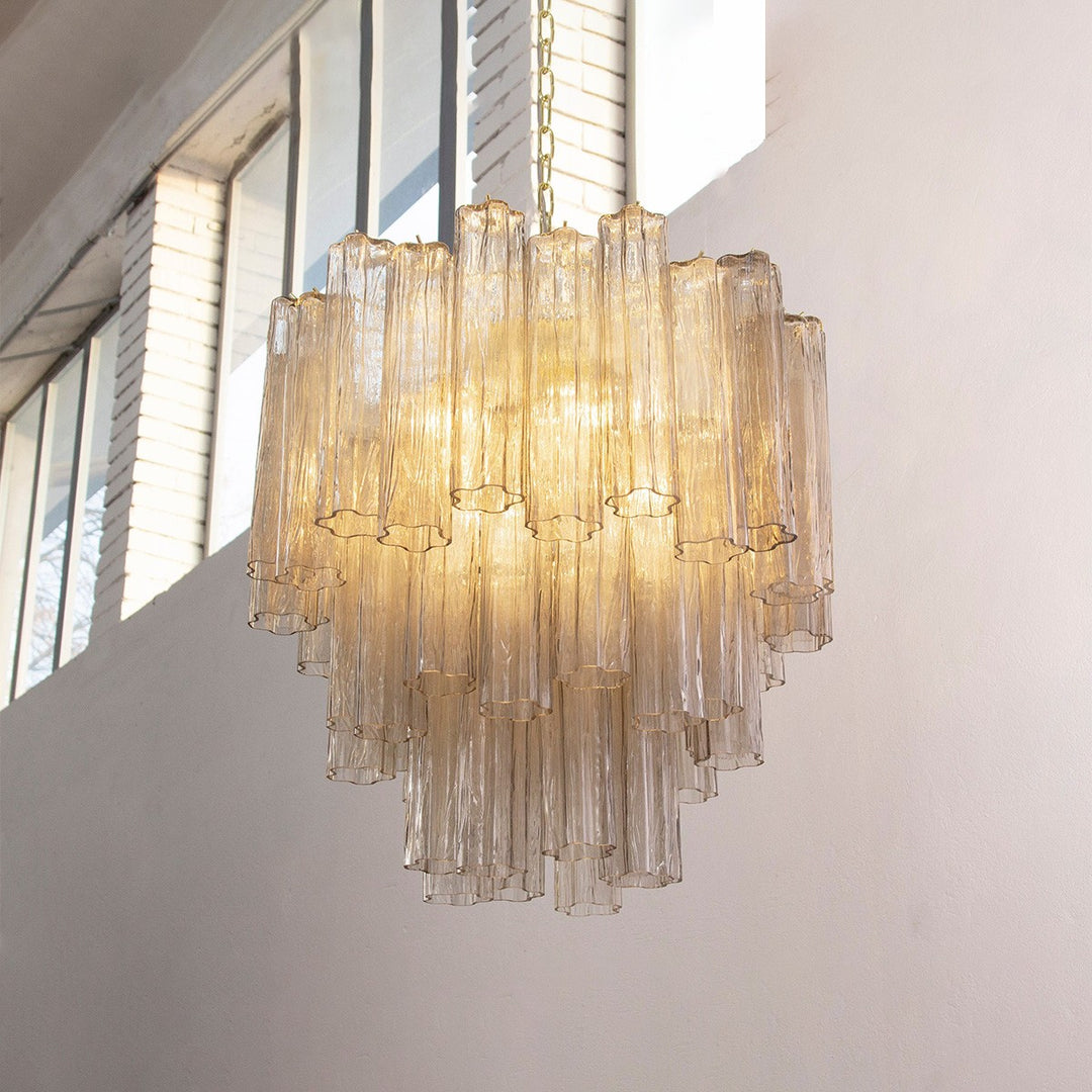 Murano Tubes Chandelier 11" – Italy Creativity Star Glass Decorative