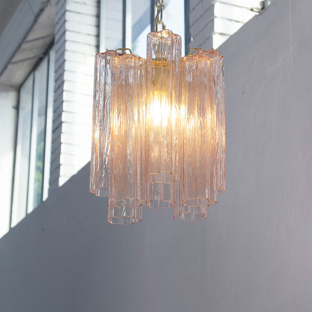 Murano Tubes Chandelier 11" – Italy retro Star Glass Decorative Lamp