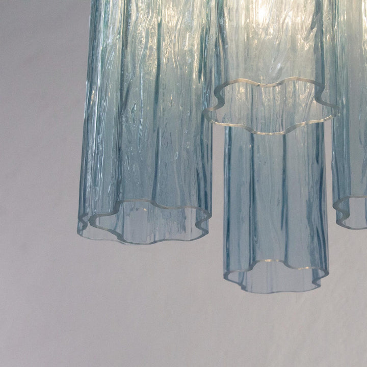 Murano Tubes Chandelier 11" – Italy retro Star Glass Decorative Lamp