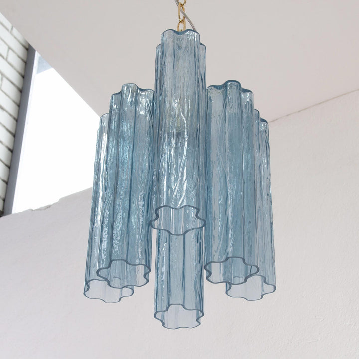 Murano Tubes Chandelier 11" – Italy retro Star Glass Decorative Lamp