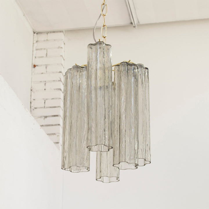 Murano Tubes Chandelier 11" – Italy retro Star Glass Decorative Lamp