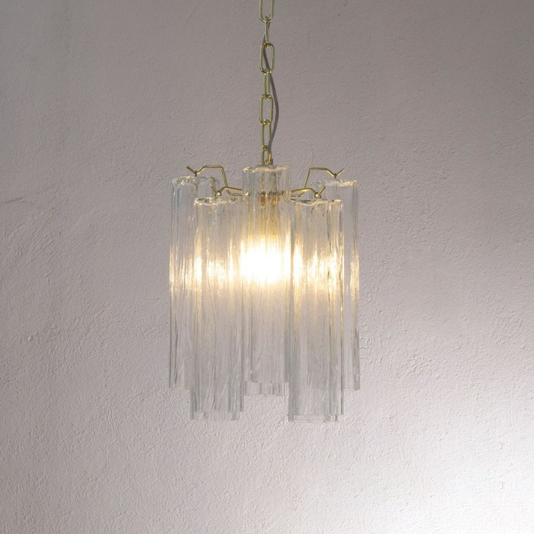 Murano Tubes Chandelier 11" – Italy retro Star Glass Decorative Lamp