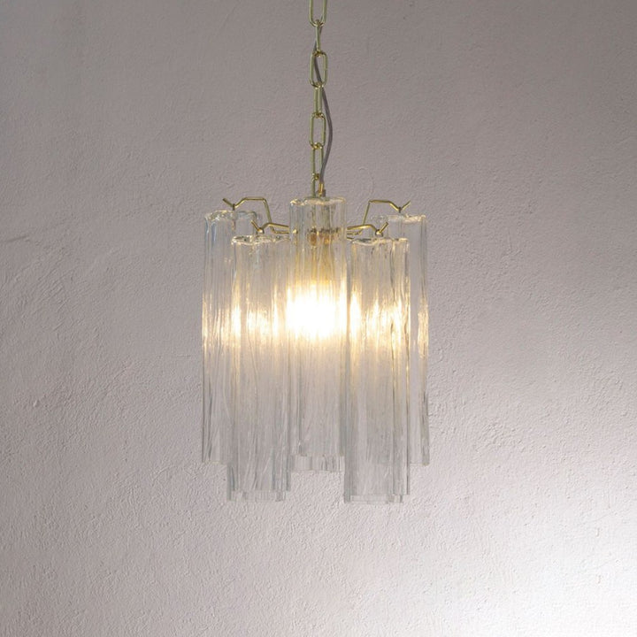 Murano Tubes Chandelier 11" – Italy retro Star Glass Decorative Lamp