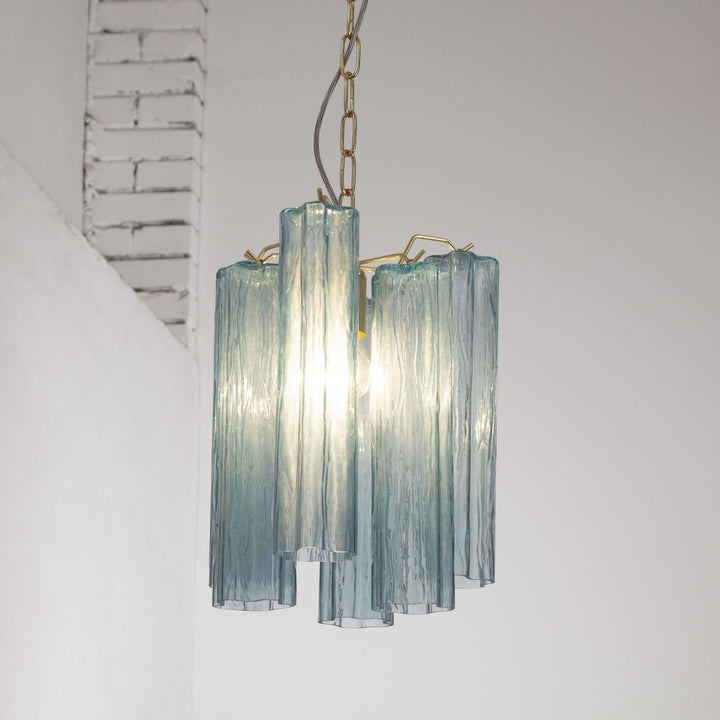 Murano Tubes Chandelier 11" – Italy retro Star Glass Decorative Lamp