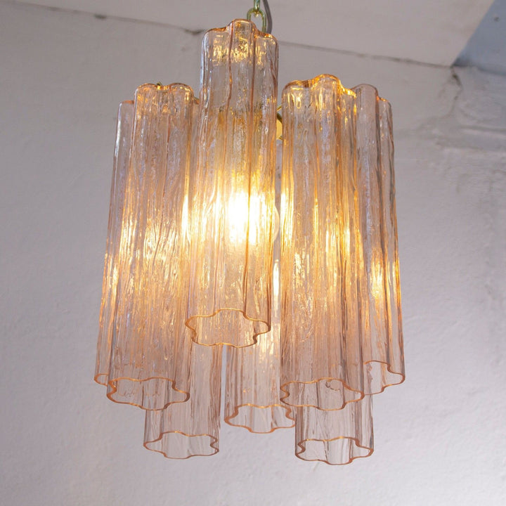 Murano Tubes Chandelier 11" – Italy retro Star Glass Decorative Lamp