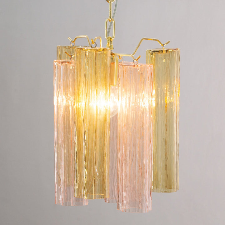 Murano Tubes Chandelier 11" – Italy retro Star Glass Decorative Lamp