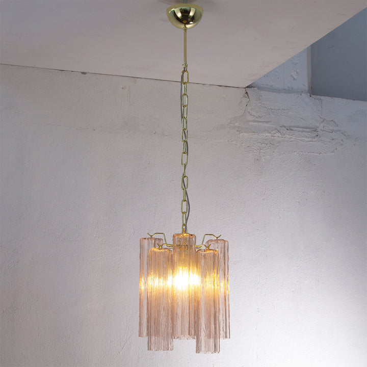 Murano Tubes Chandelier 11" – Italy retro Star Glass Decorative Lamp