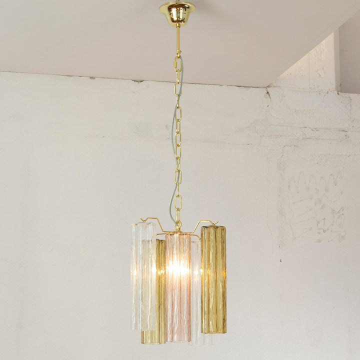 Murano Tubes Chandelier 11" – Italy retro Star Glass Decorative Lamp