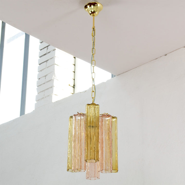 Murano Tubes Chandelier 11" – Italy retro Star Glass Decorative Lamp