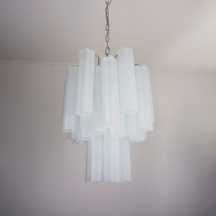 Murano Tubes Chandelier 19" – Italy Modern Murano Star Glass Lamp