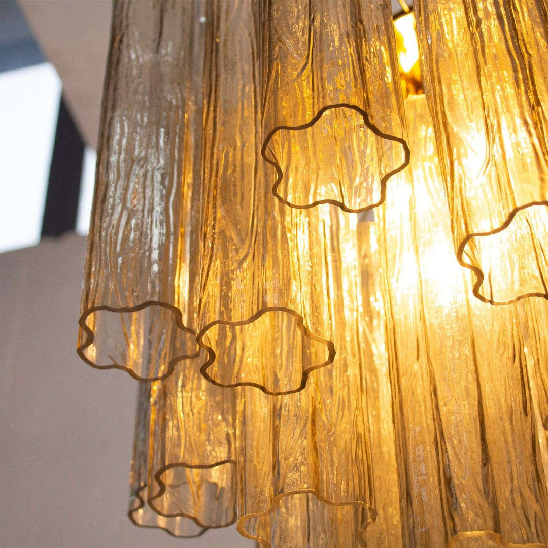 Murano Tubes Chandelier 20" – Italy Murano Star Glass Deco Lighting