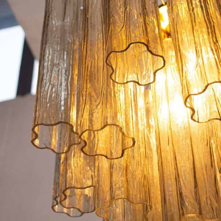 Murano Tubes Chandelier 20" – Italy Murano Star Glass Deco Lighting