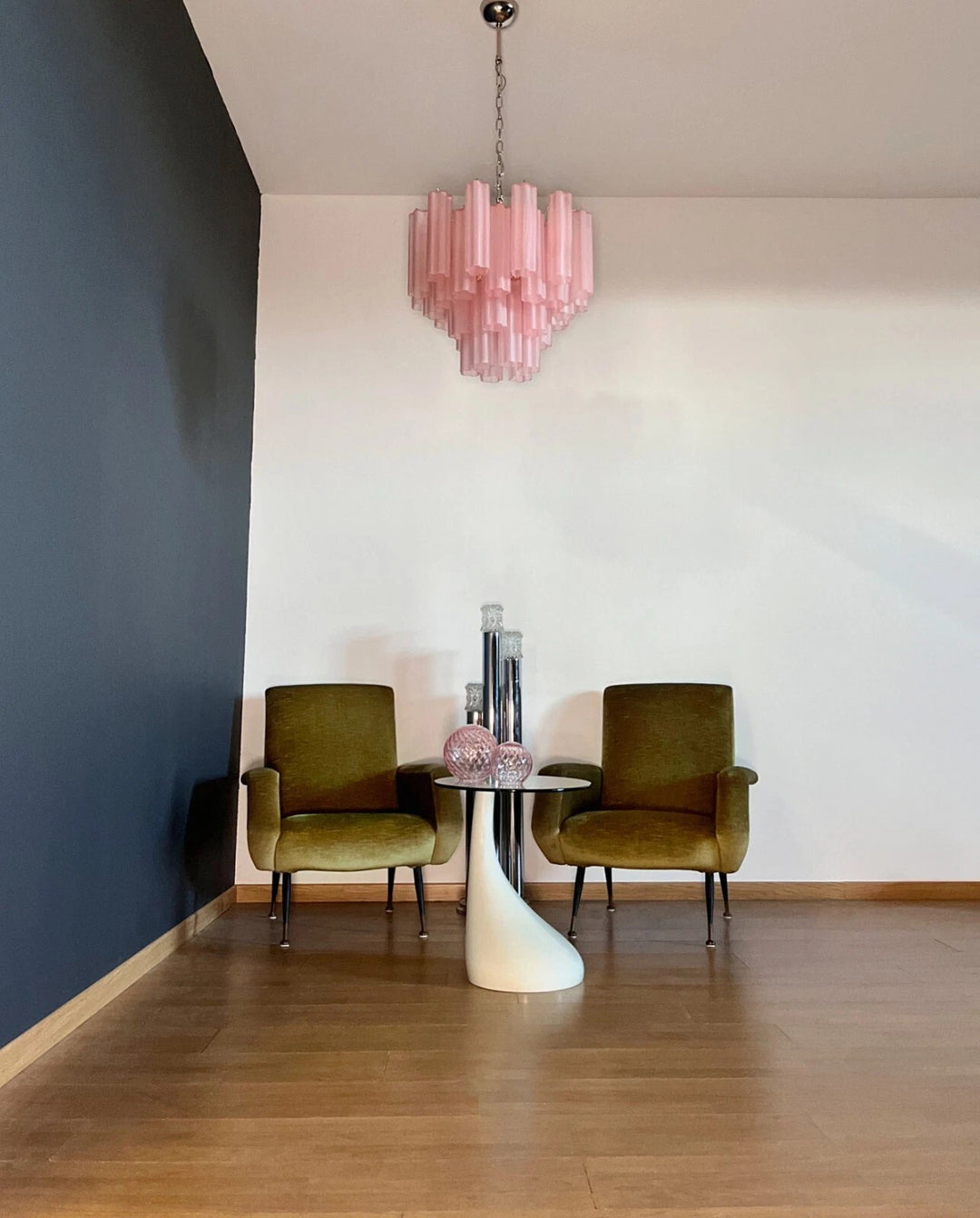 Murano Tubes Chandelier 20" – Italy Murano Star Glass Deco Lighting