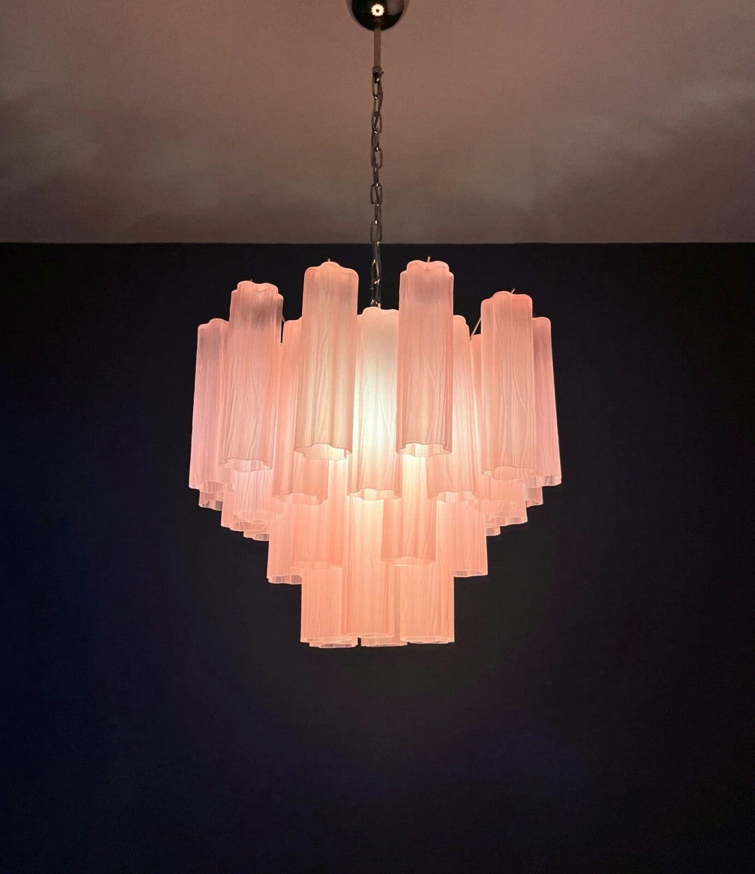 Murano Tubes Chandelier 20" – Italy Murano Star Glass Deco Lighting