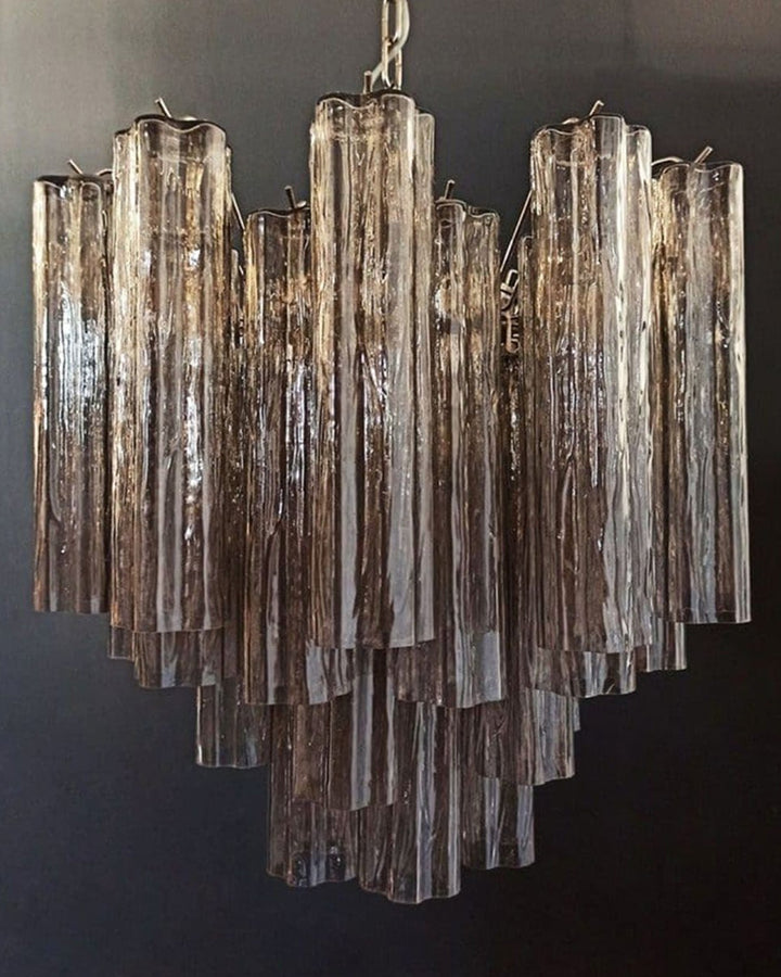 Murano Tubes Chandelier 20" – Italy Murano Star Glass Deco Lighting