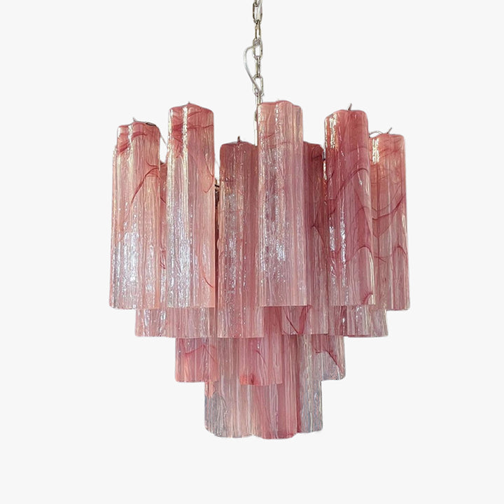 Murano Tubes Chandelier 20" – Italy Murano Star Glass Deco Lighting