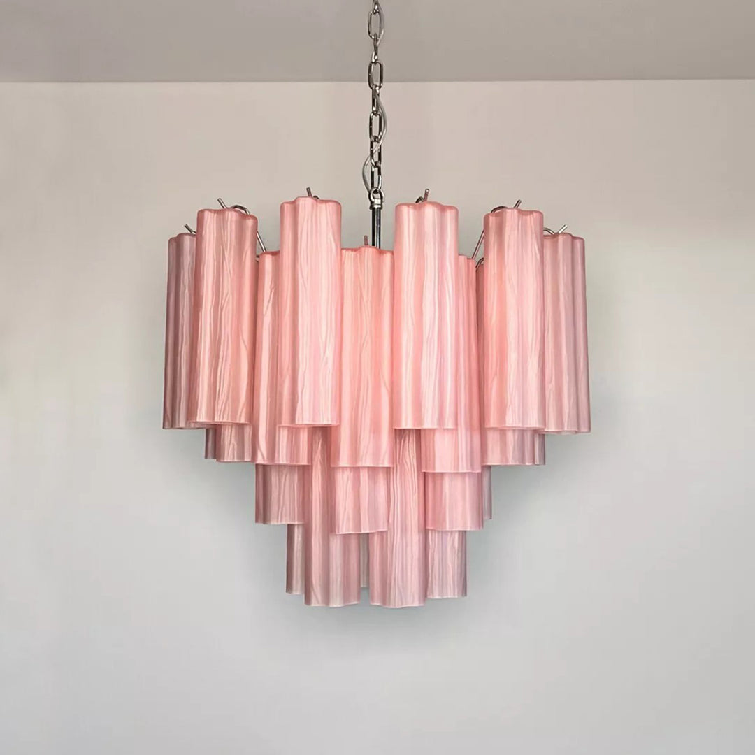 Murano Tubes Chandelier 20" – Italy Murano Star Glass Deco Lighting