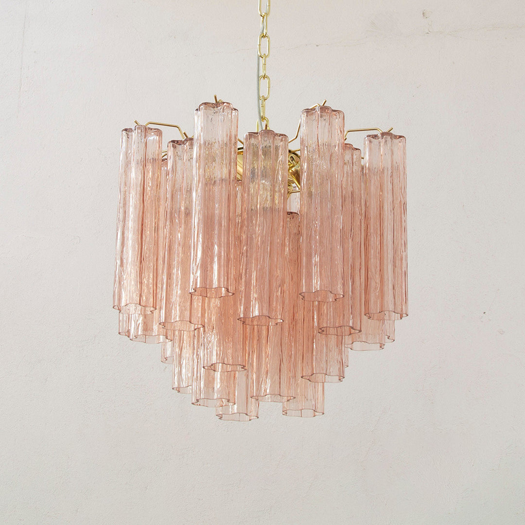 Murano Tubes Chandelier 20" – Italy Murano Star Glass Deco Lighting