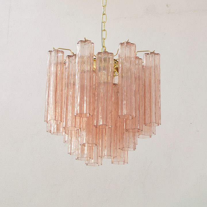 Murano Tubes Chandelier 20" – Italy Murano Star Glass Deco Lighting