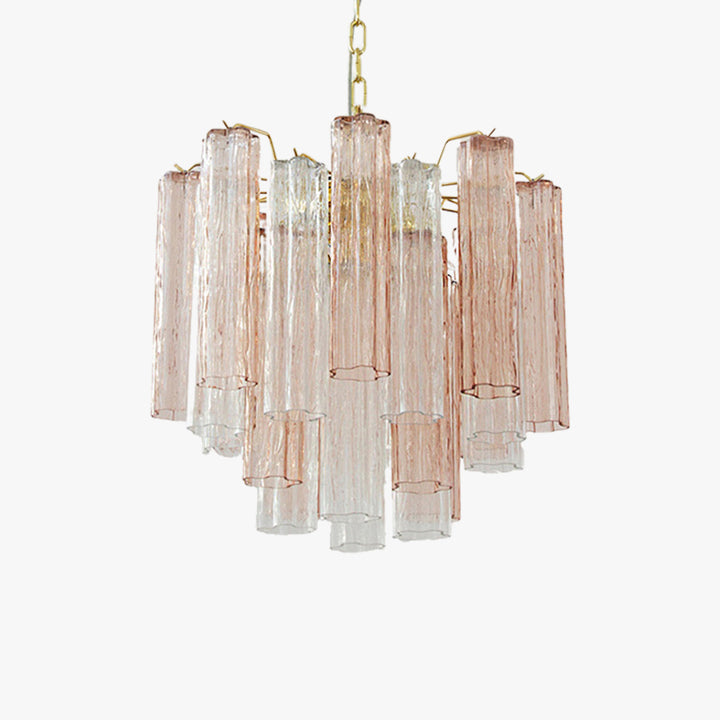 Murano Tubes Chandelier 20" – Italy Murano Star Glass Deco Lighting