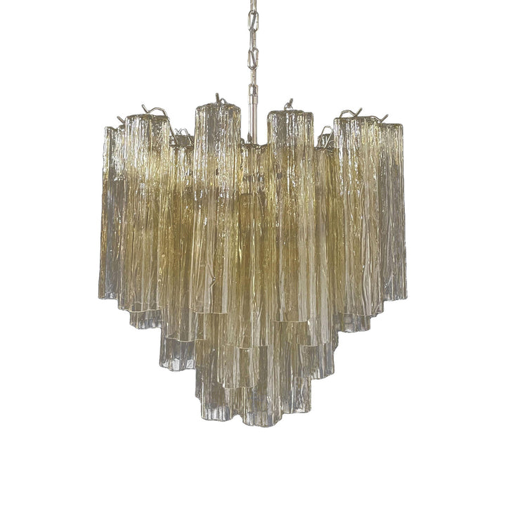 Murano Tubes Chandelier 20" – Italy Murano Star Glass Deco Lighting