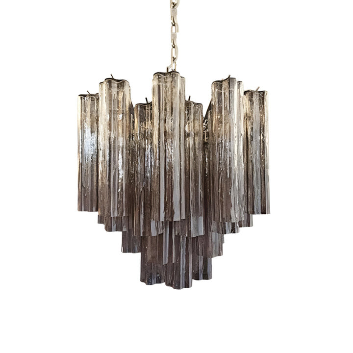Murano Tubes Chandelier 20" – Italy Murano Star Glass Deco Lighting