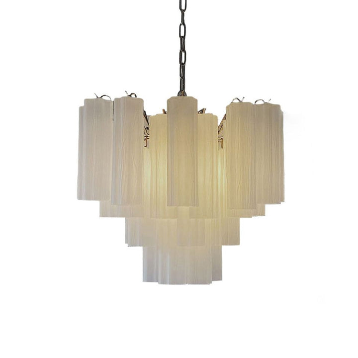 Murano Tubes Chandelier 23" – Italy Murano Star Glass Art Deco Lamp