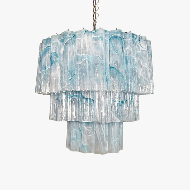 Murano Tubes Chandelier 25" – Luxury Murano Star Glass Art Lamp
