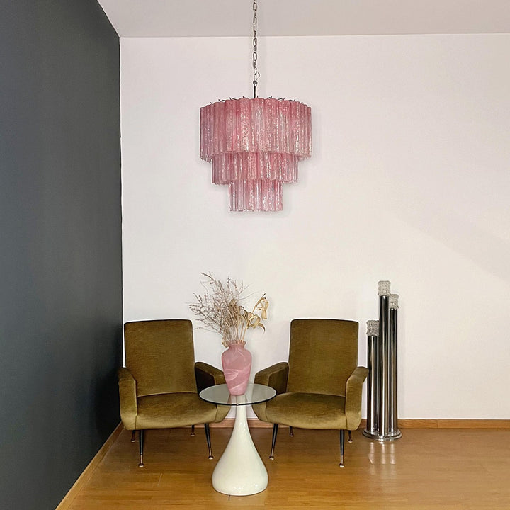 Murano Tubes Chandelier 25" – Luxury Murano Star Glass Art Lamp