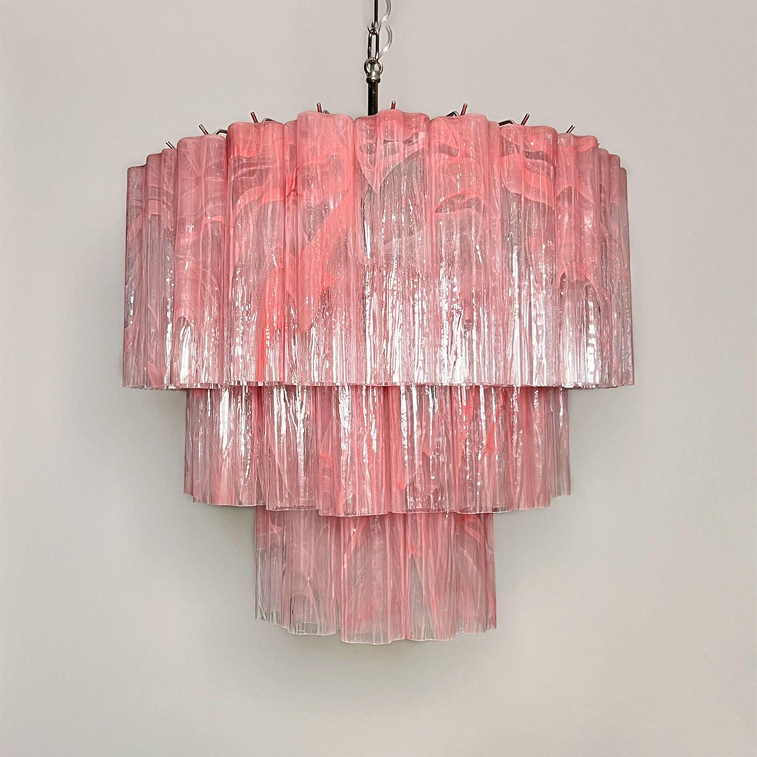 Murano Tubes Chandelier 25" – Luxury Murano Star Glass Art Lamp