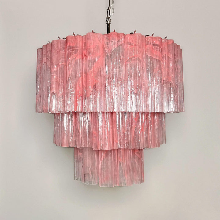 Murano Tubes Chandelier 25" – Luxury Murano Star Glass Art Lamp